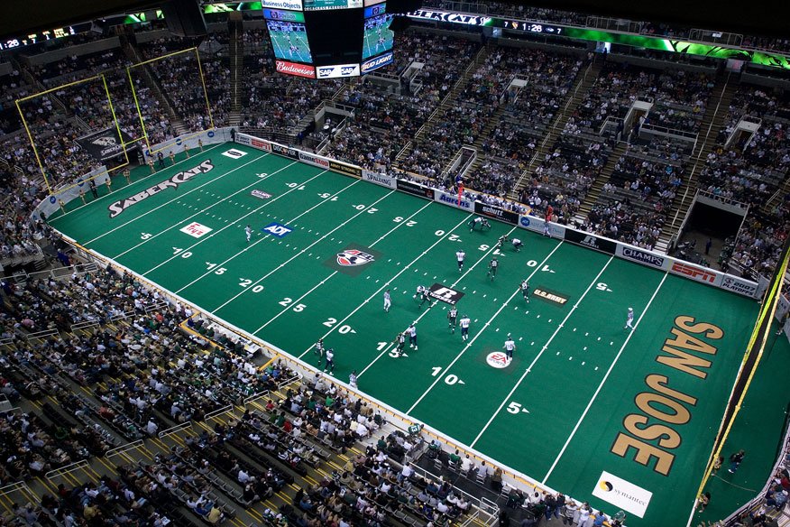 indoor football field