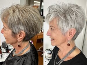 low maintenance hairstyles for 60 year old woman with fine hair